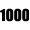 1000m